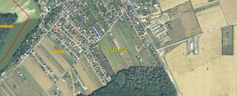 Branesti, Ilfov, teren intravilan 1730 mp.